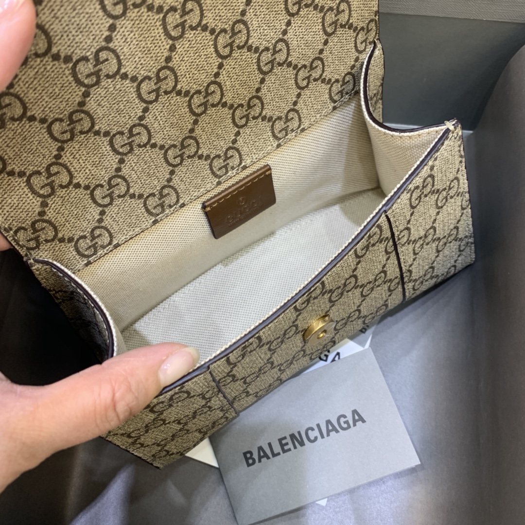 Balenciaga Hourglass 19cm Chain Bag in GG Supreme Canvas