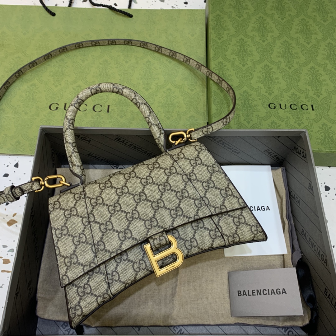 Balenciaga Hourglass 23cm Chain Bag in GG Supreme Canvas