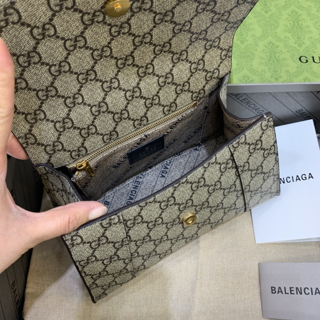 Balenciaga Hourglass 23cm Chain Bag in GG Supreme Canvas