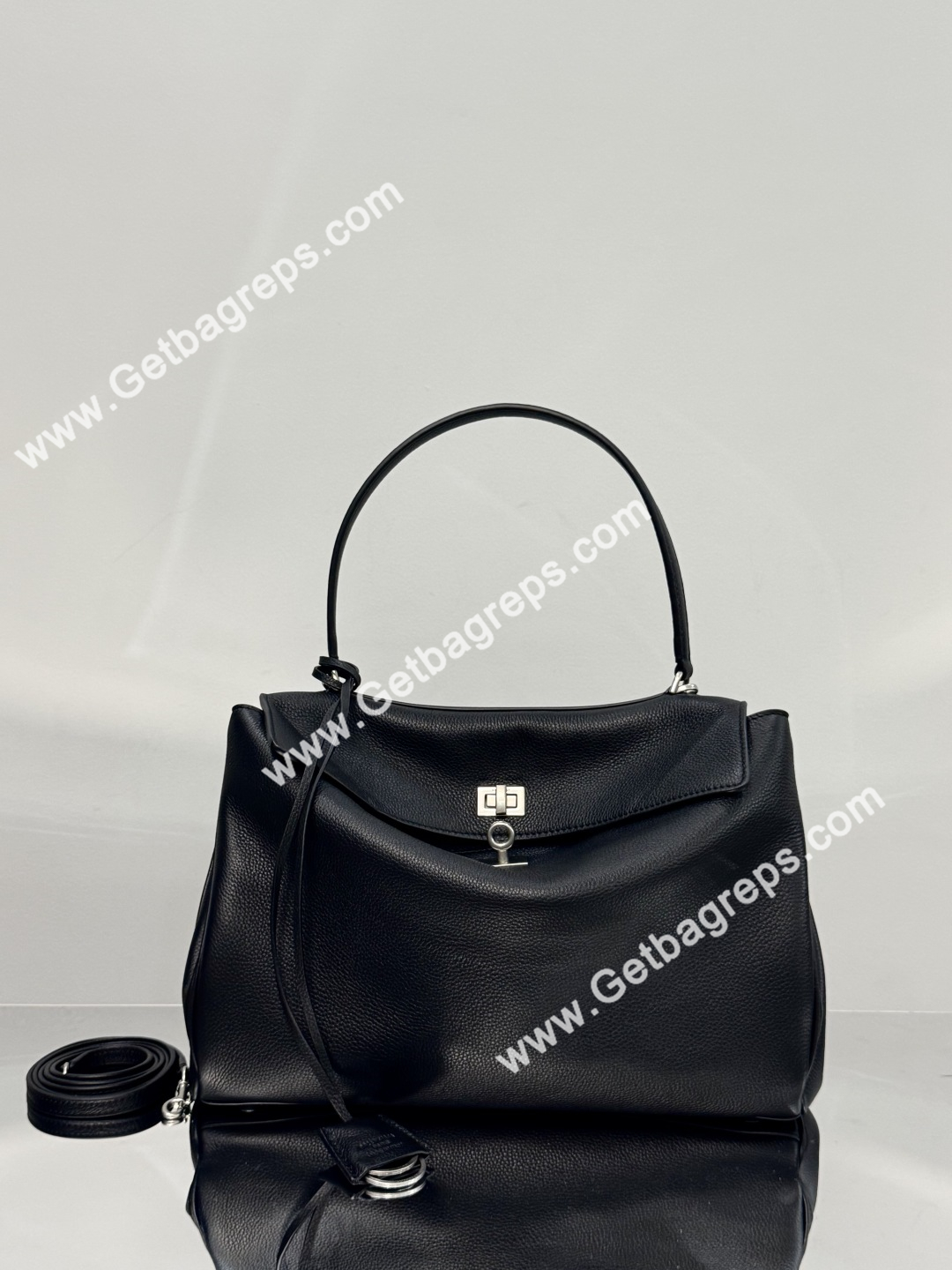 Balenciaga Women-s Rodeo Handbag Medium in Black