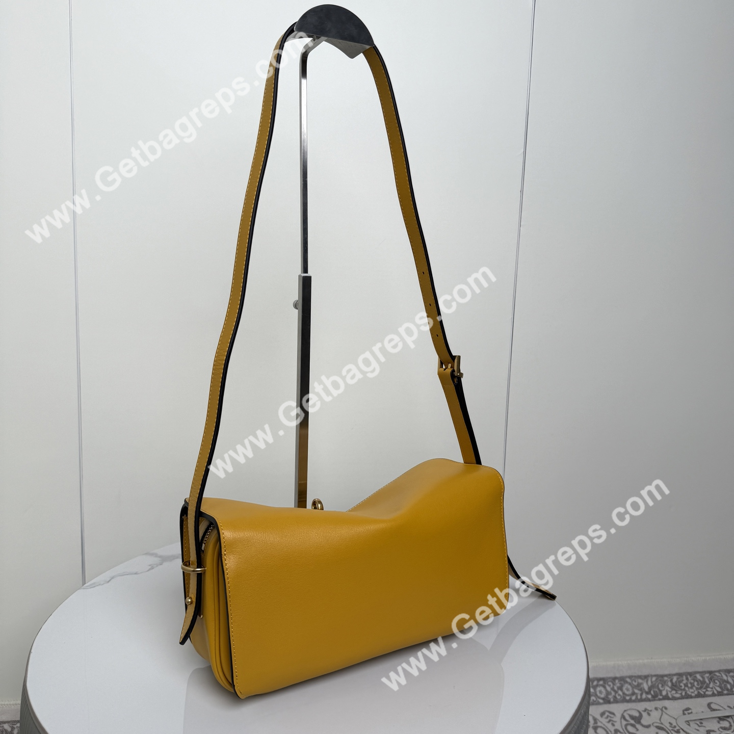 Balenciaga Womens Le 7 Shoulder Bag Medium in Yellow