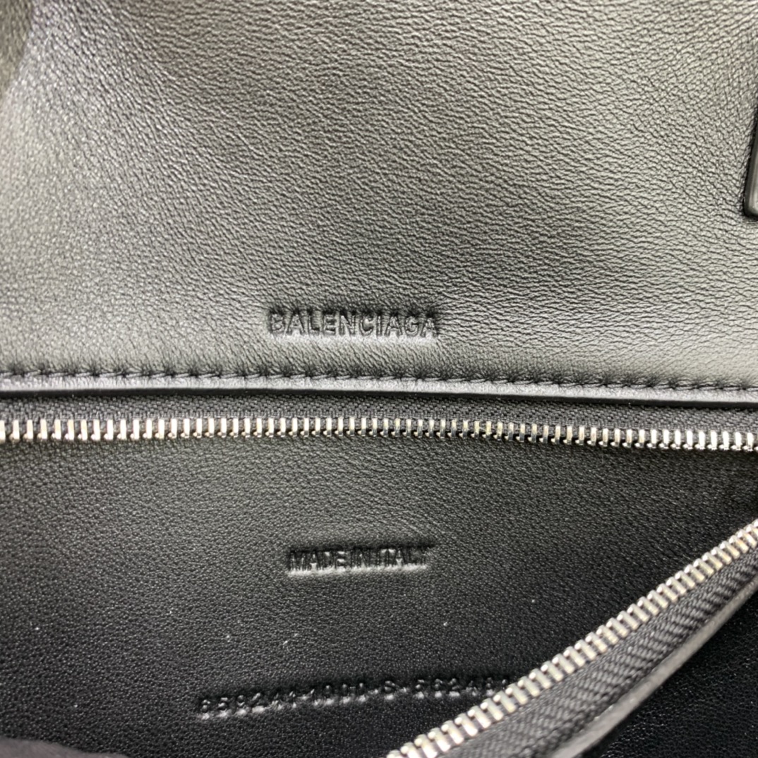 Balenciage Large Multibelt Hourglass Top Handle Bag Black