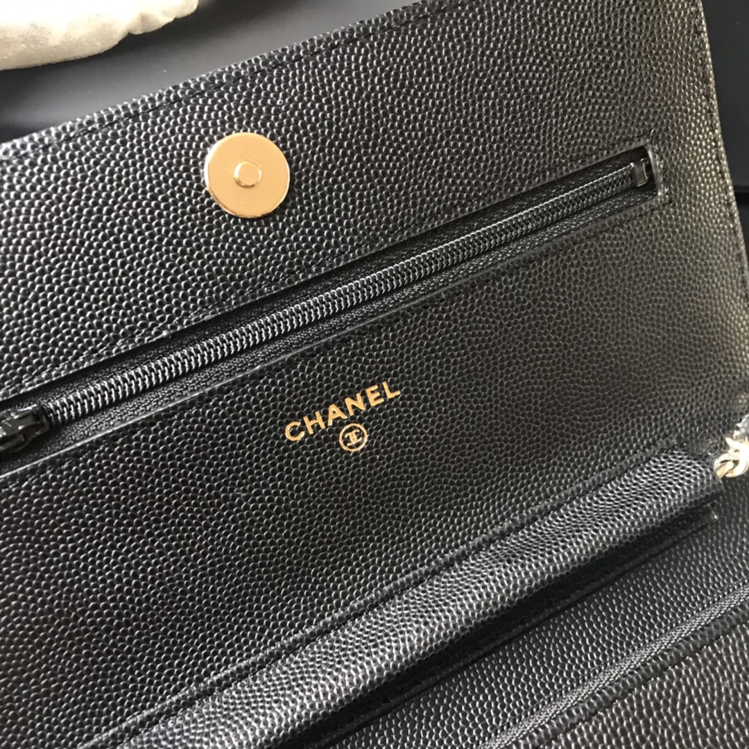 Best Price Chanel AP1794 Flap Bag Grained Calfskin Black