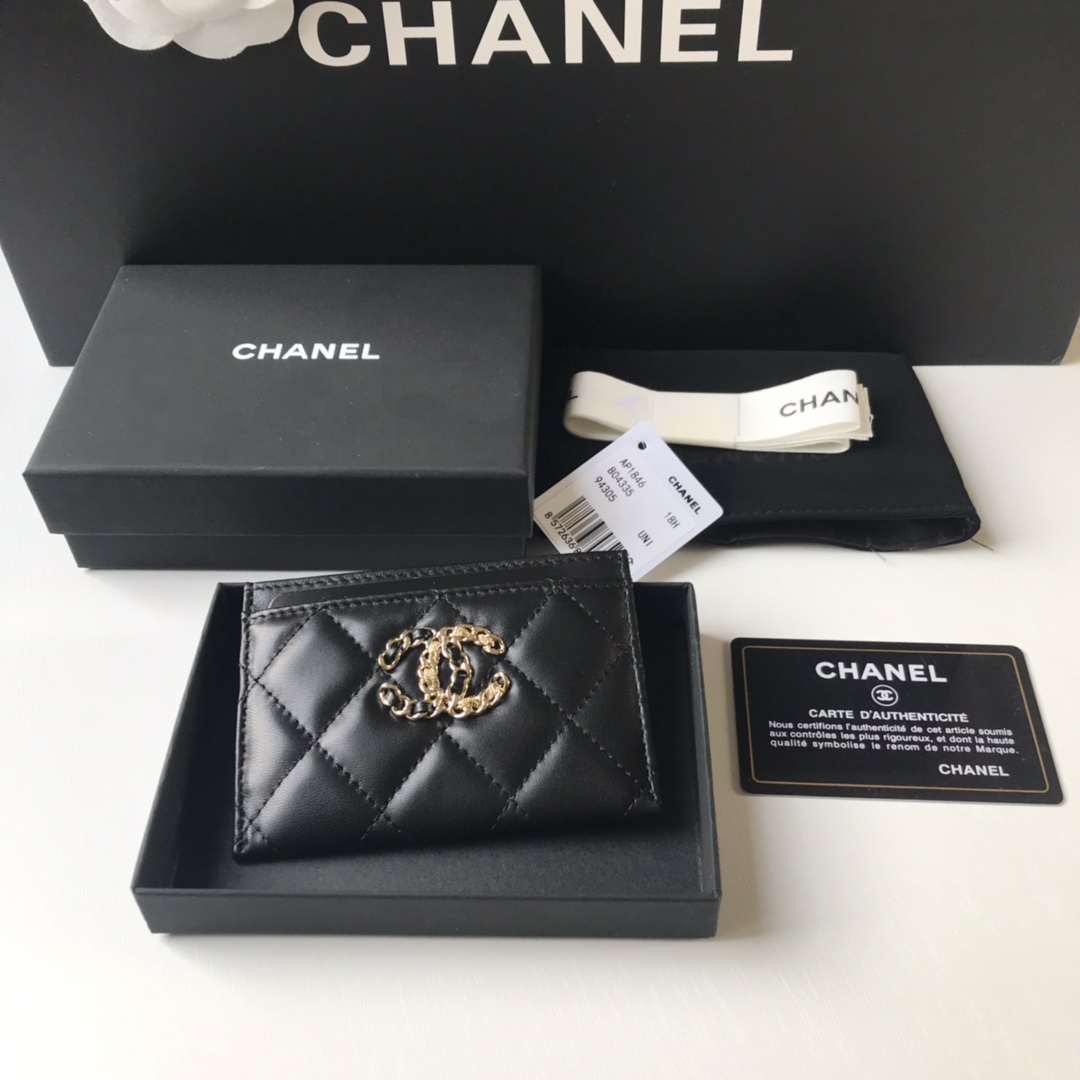 Best Price Chanel New Phone Card Small Bag 1846 Black