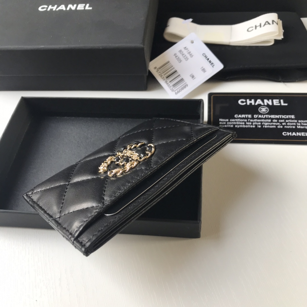 Best Price Chanel New Phone Card Small Bag 1846 Black