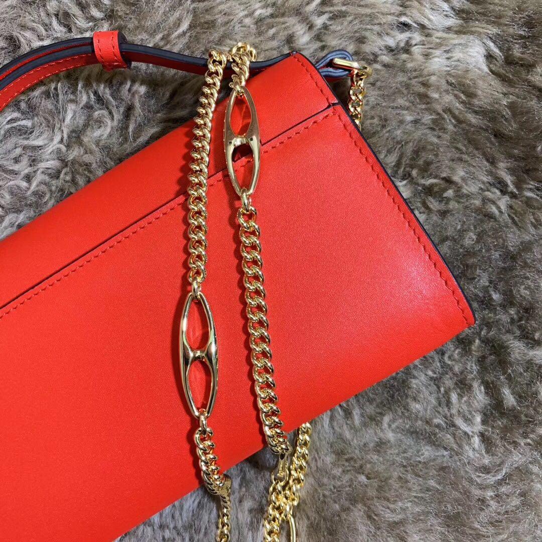 Best Price Gucci 564718 Zumi Smooth Leather Mini Bag Red