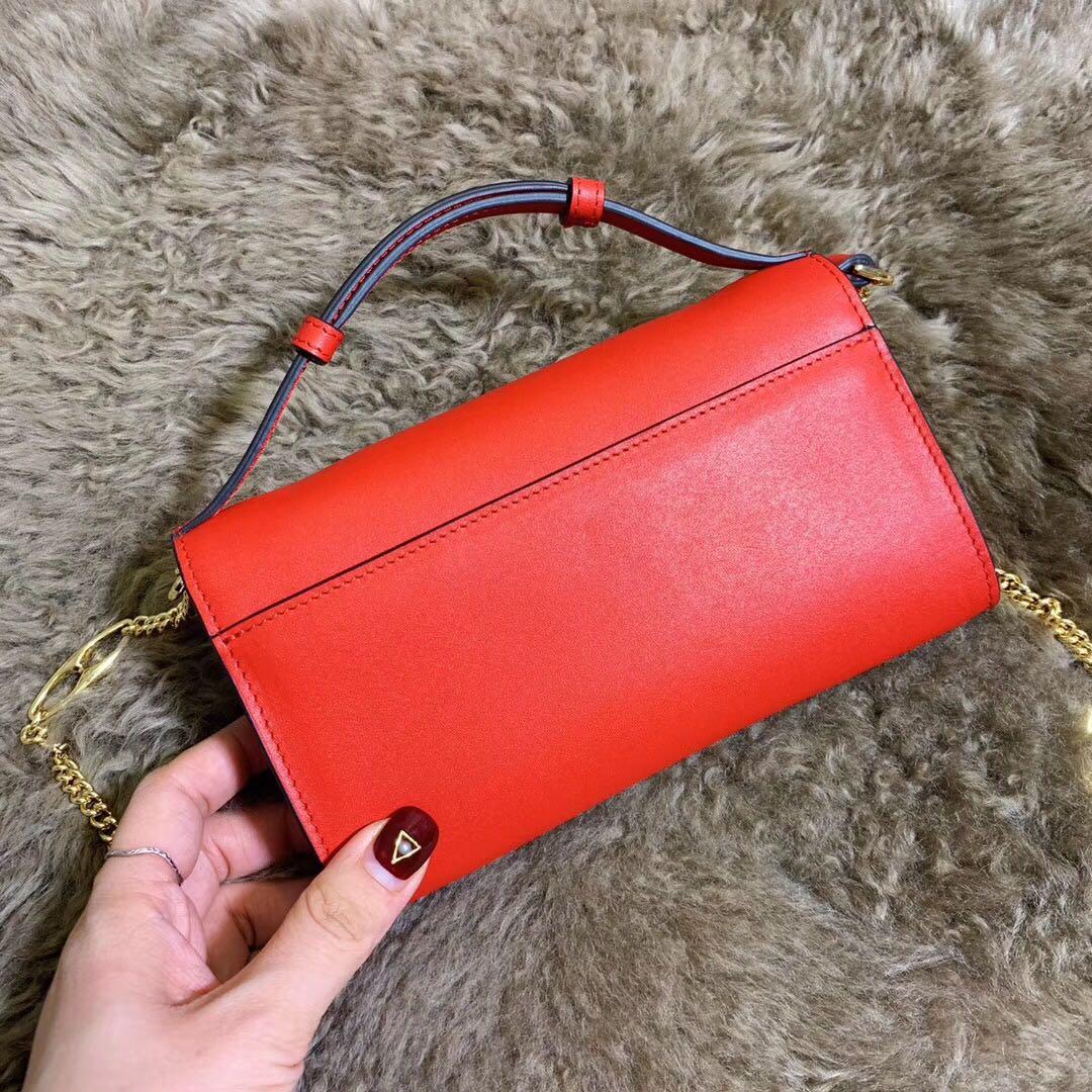 Best Price Gucci 564718 Zumi Smooth Leather Mini Bag Red