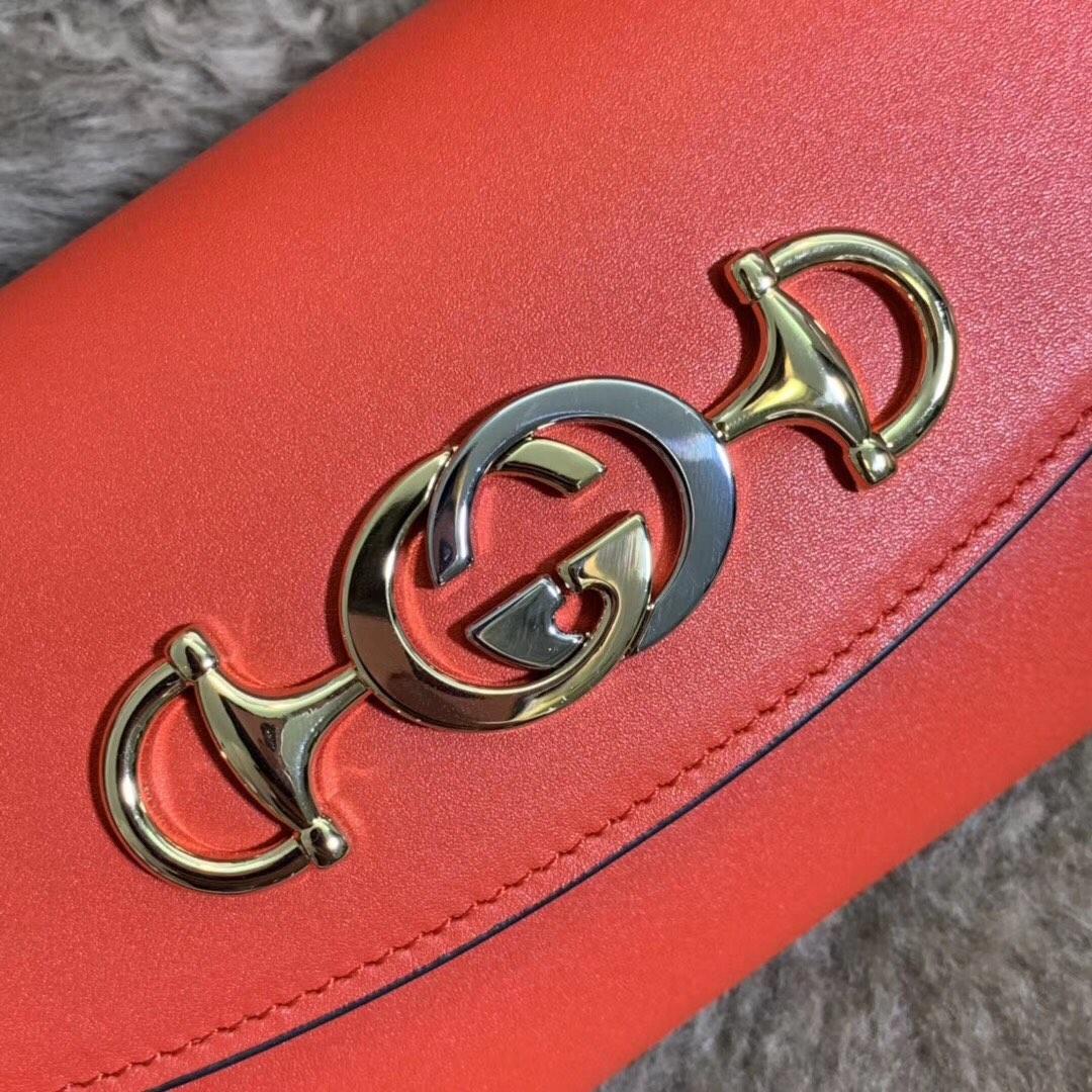 Best Price Gucci 564718 Zumi Smooth Leather Mini Bag Red