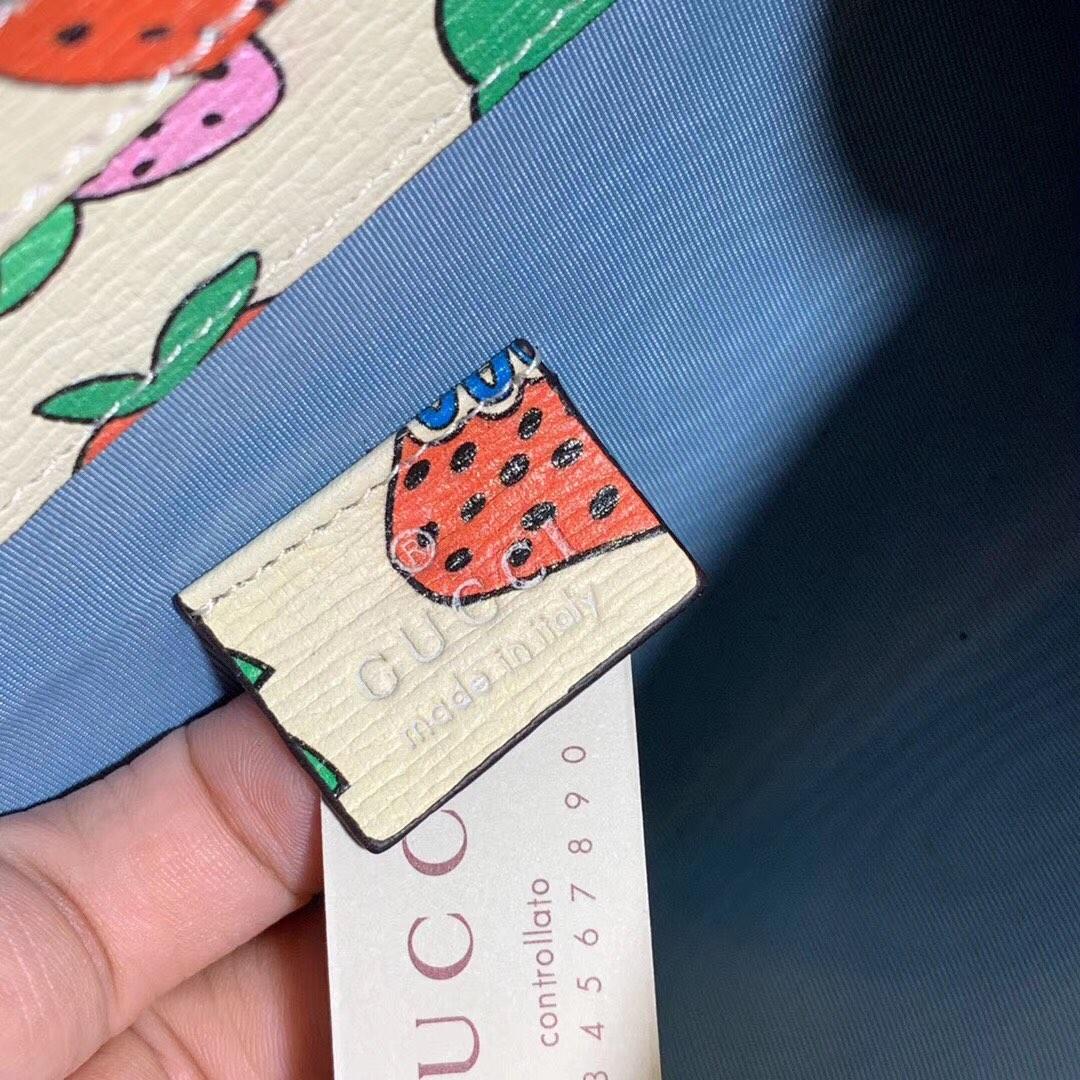 Best Price Gucci 564718 Zumi Strawberry Print Mini Bag