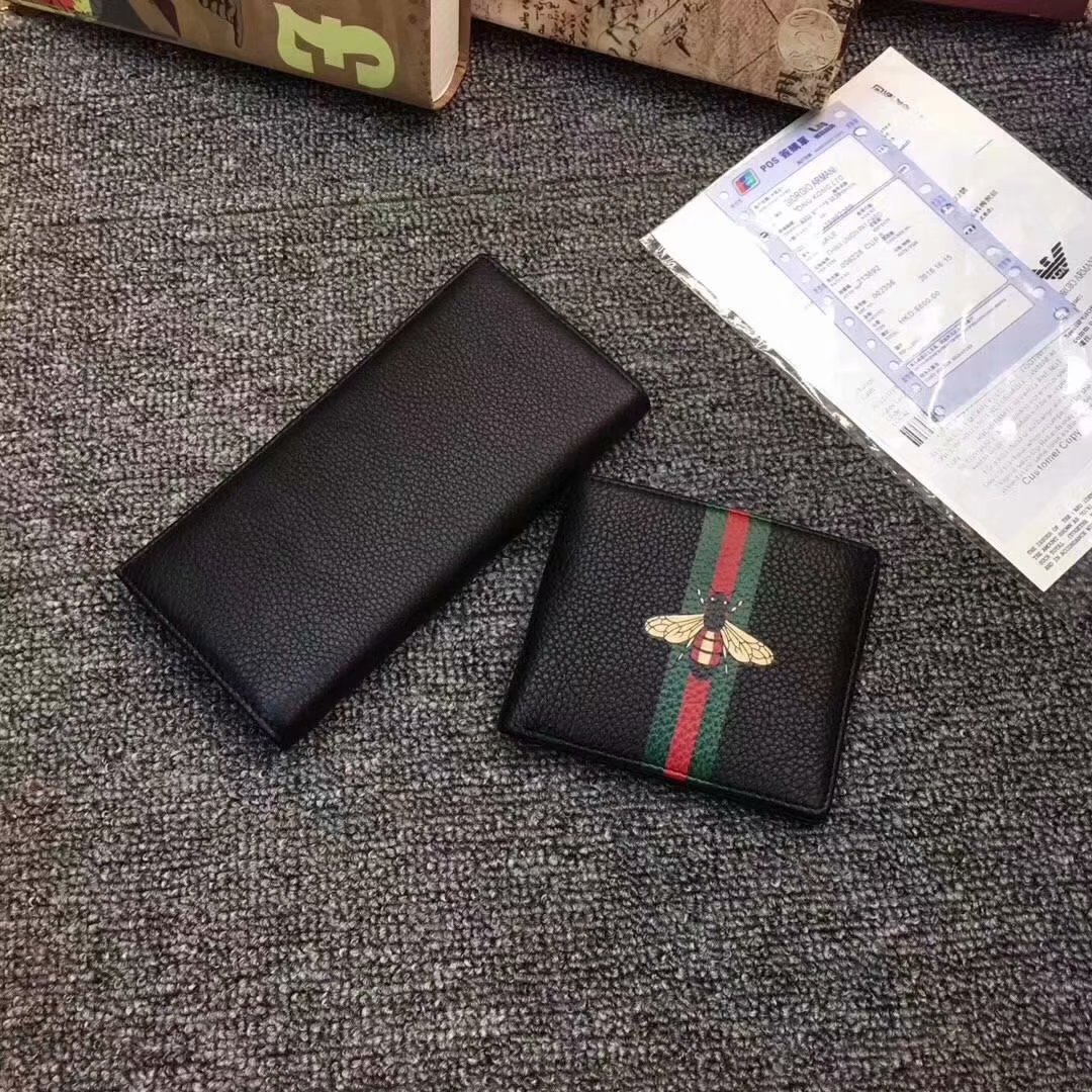 Best Price Gucci Men Leather Wallet With Box