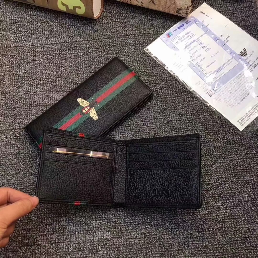 Best Price Gucci Men Leather Wallet With Box
