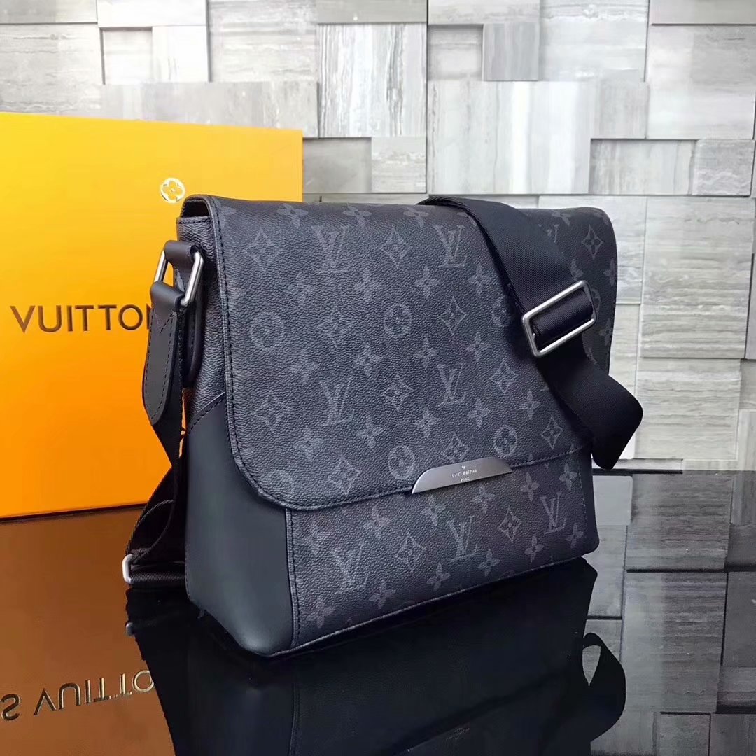 Best Price Louis Vuitton M40565 EXPLORER PM Men Messenger Bag Monogram Eclipse Canvas