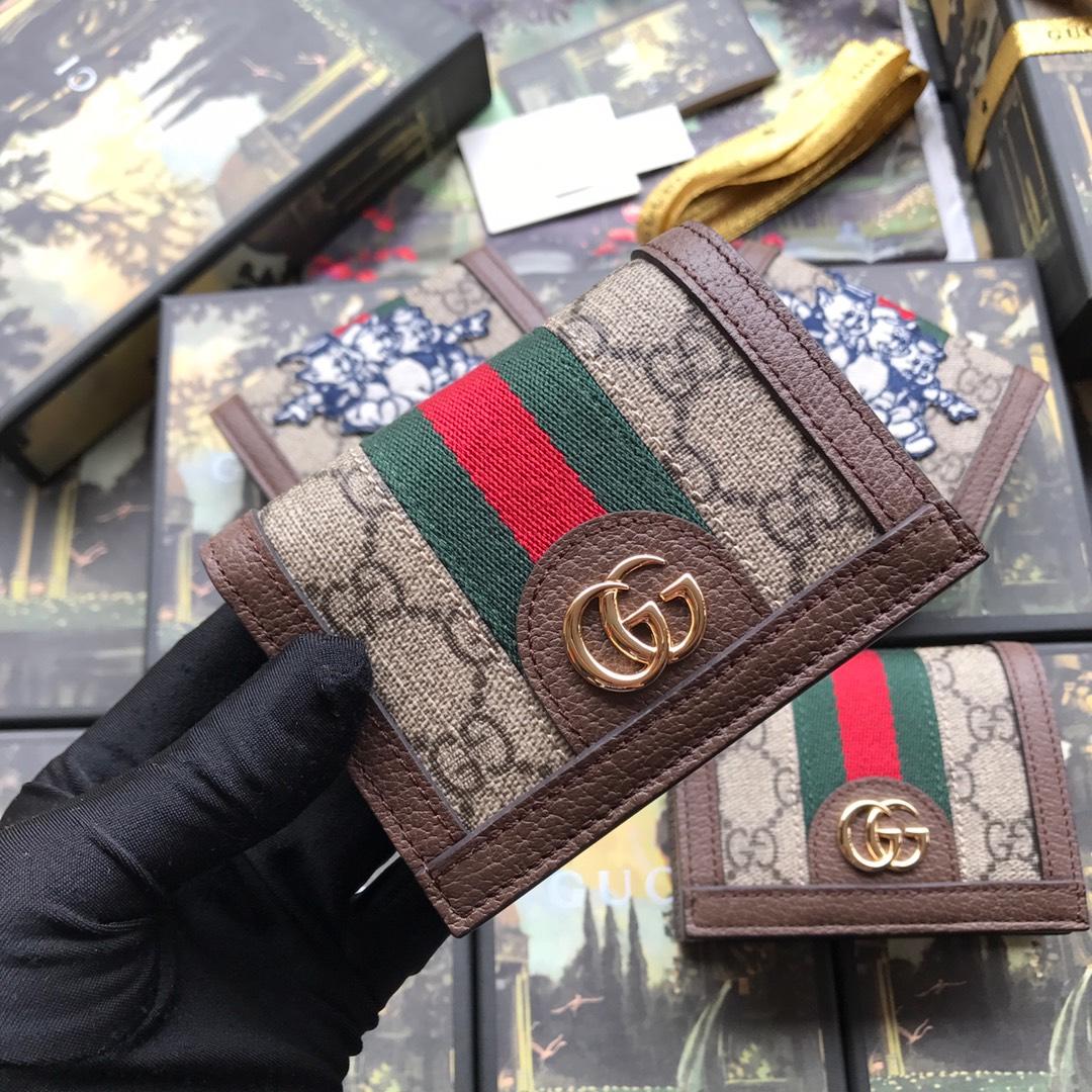 Best Quality Gucci 523155 Women Ophidia GG Card Case