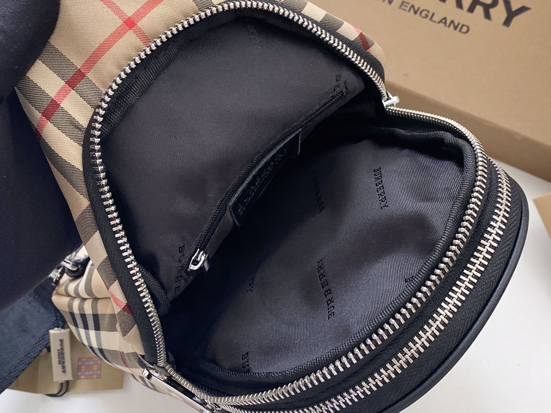 Best Selling Burberry Men Bum Chest Bag Vintage Check Copy