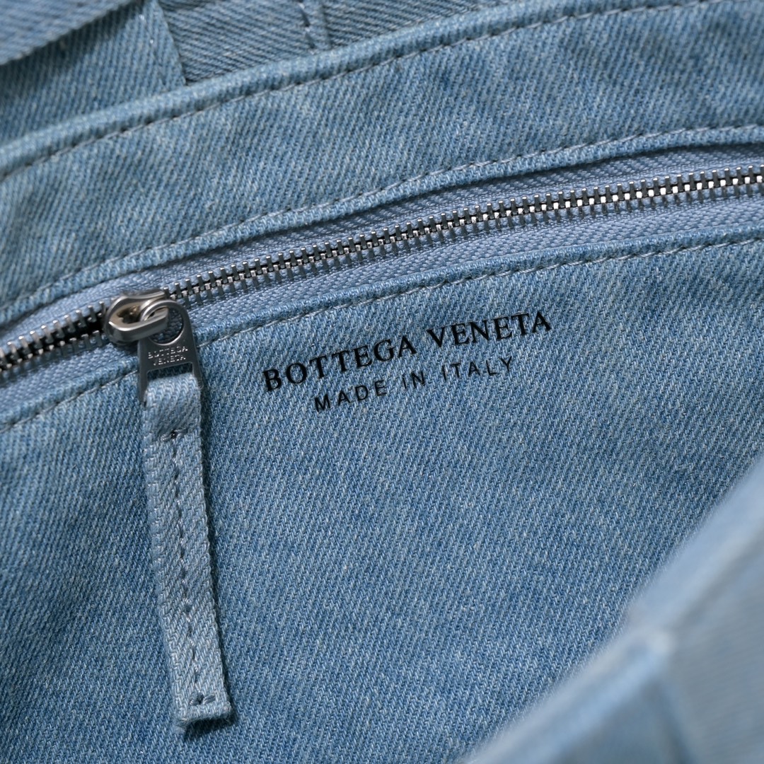 Bottega Veneta Chain Cassette Padded Intreccio Denim Cross-body Bag