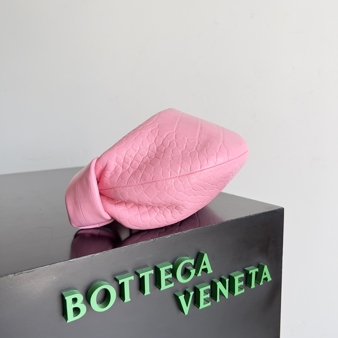 Bottega Veneta Mini Jodie Mini Alligator Leather top Handle Bag Pink