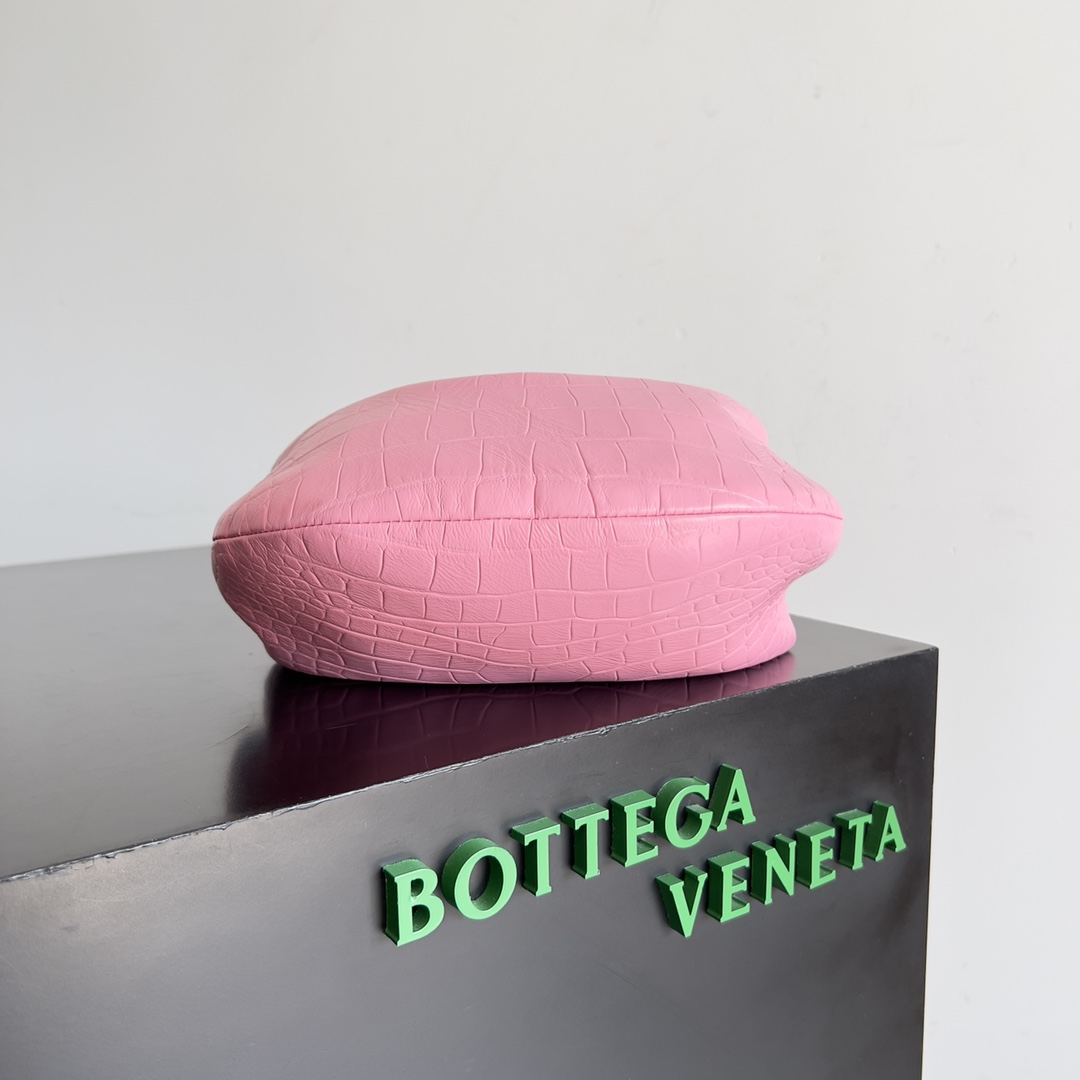 Bottega Veneta Mini Jodie Mini Alligator Leather top Handle Bag Pink