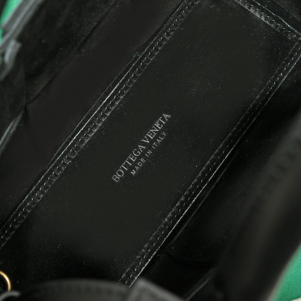 Bottega Veneta Small Arco Intreccio Leather Tote Bag Black