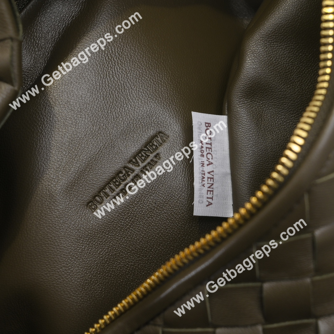 Bottega Veneta Small Jodie Shoulder Bag in Supple Intrecciato Leather 36cm Brown