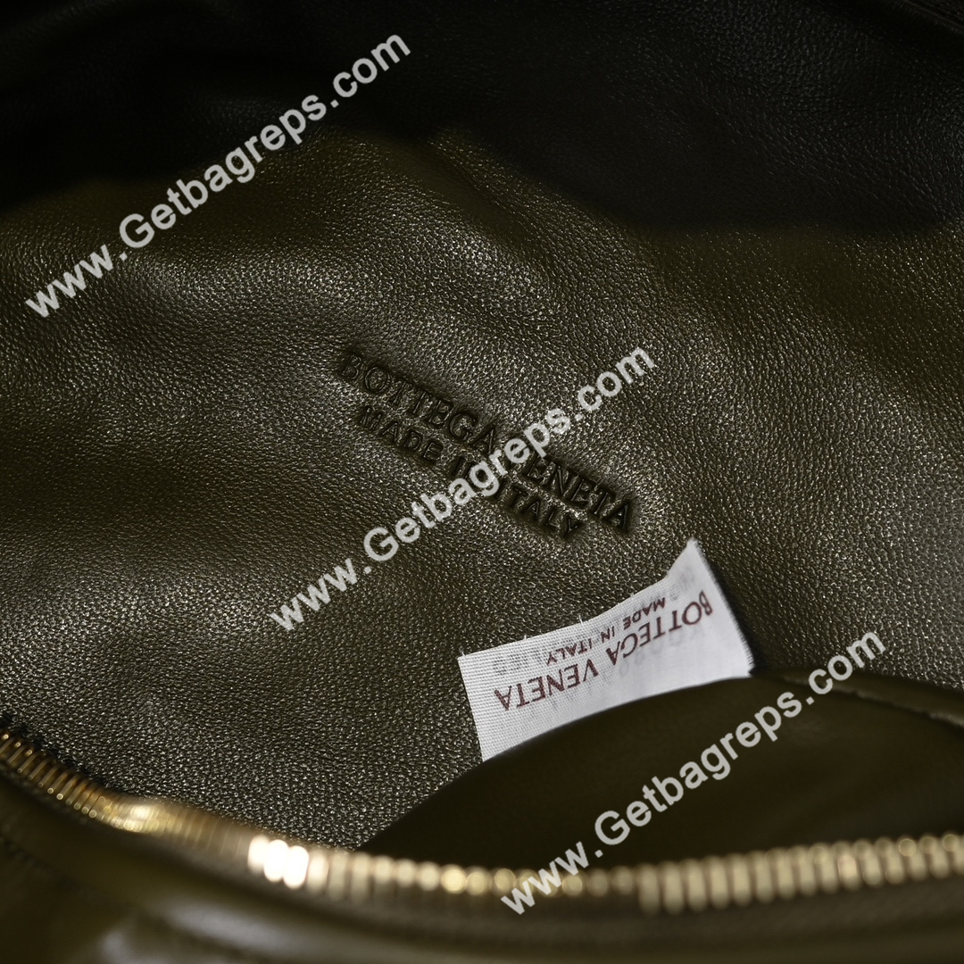 Bottega Veneta Small Jodie Shoulder Bag in Supple Intrecciato Leather 36cm Dark Green