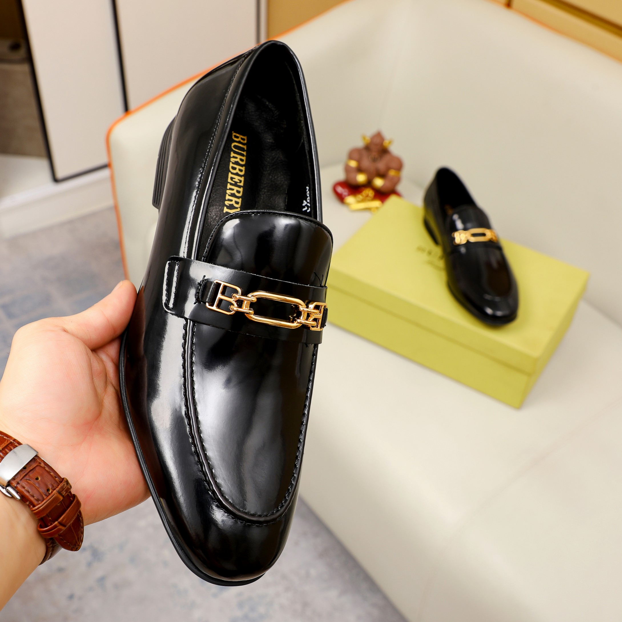 Burberry Mens Business Leather Shoes-0011 38-45