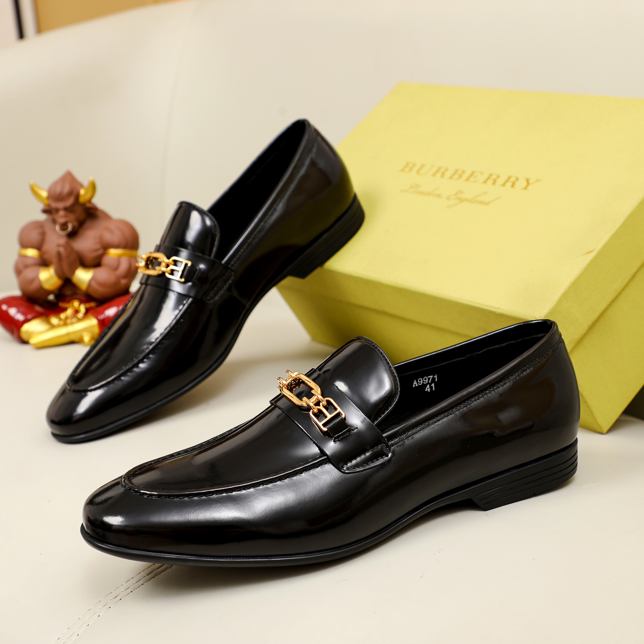 Burberry Mens Business Leather Shoes-0011 38-45