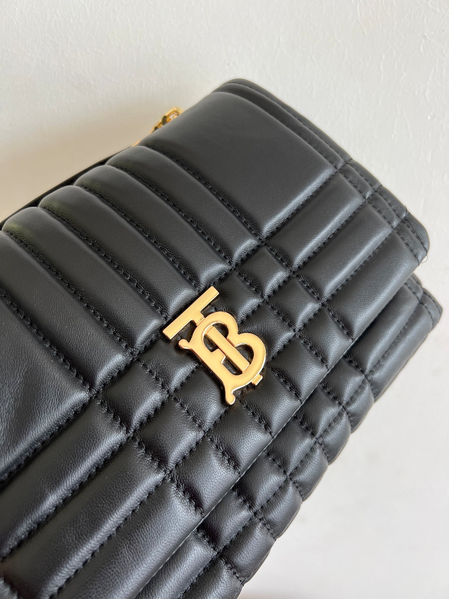 Burberry Small Quilted Lambskin Lola Satchel Black