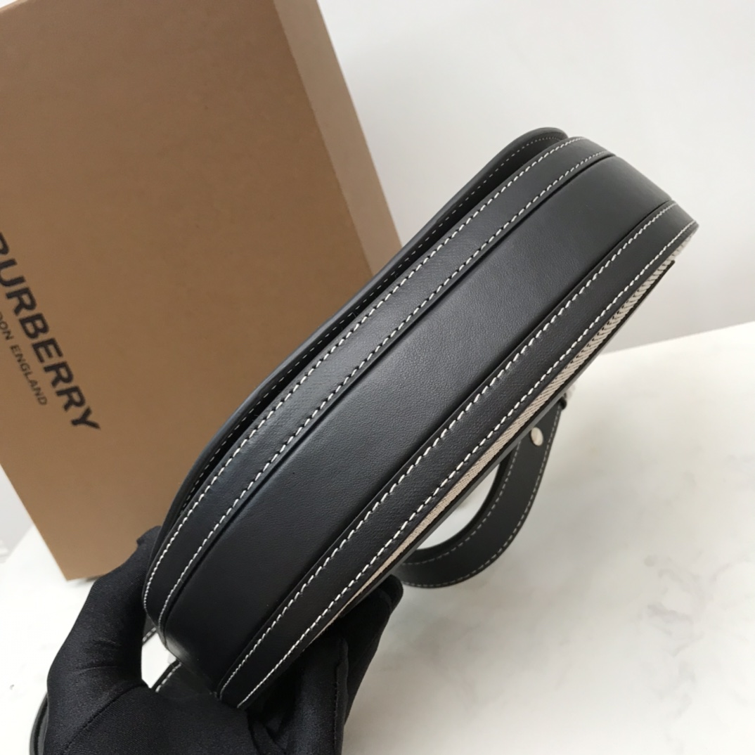 Burberry Two-tone Small Olympia Bag Black