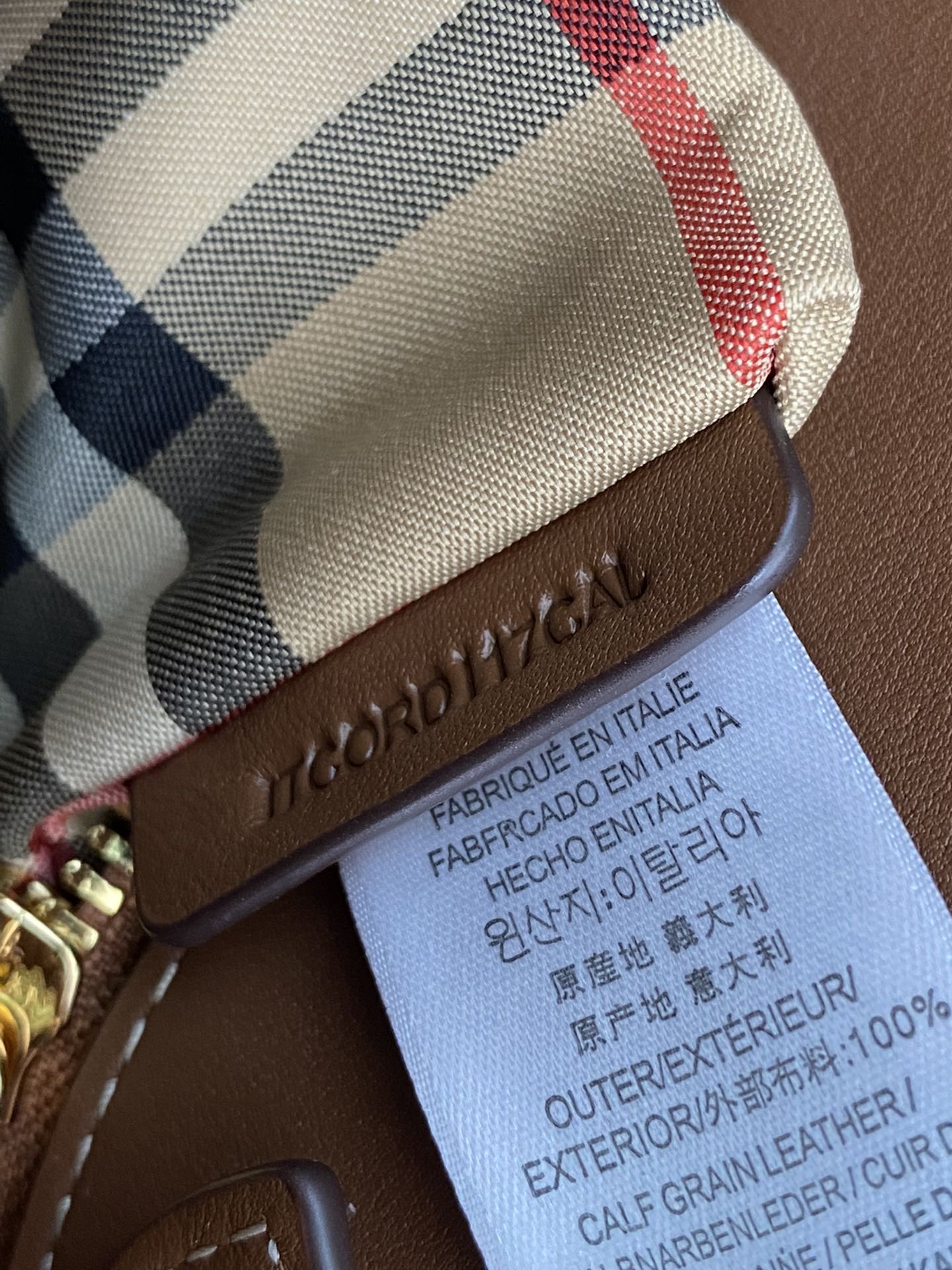 Burberry Vintage Check Small Two-handle Title Bag Archive Beige-1