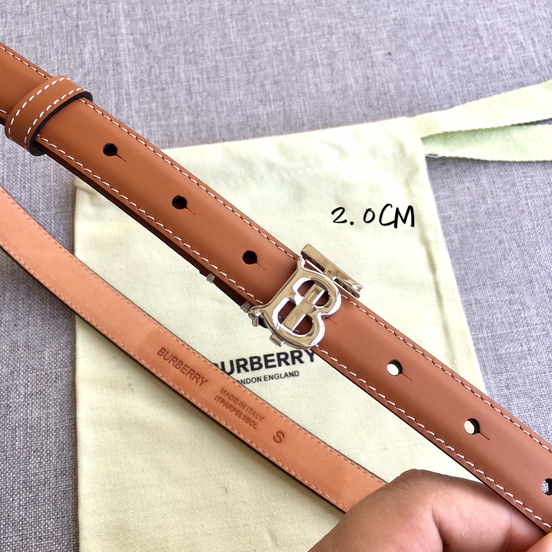 Burberry Women Leather Belt Width 2.0cm 025