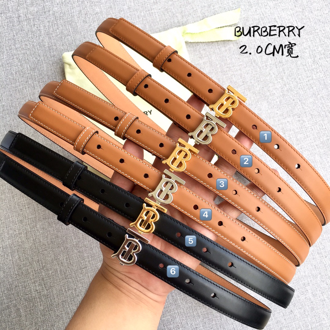 Burberry Women Leather Belt Width 2.0cm 026