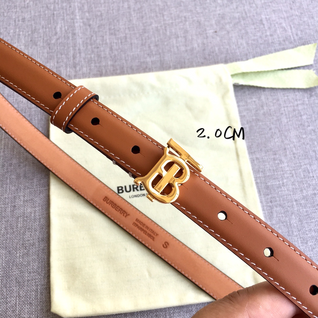 Burberry Women Leather Belt Width 2.0cm 026