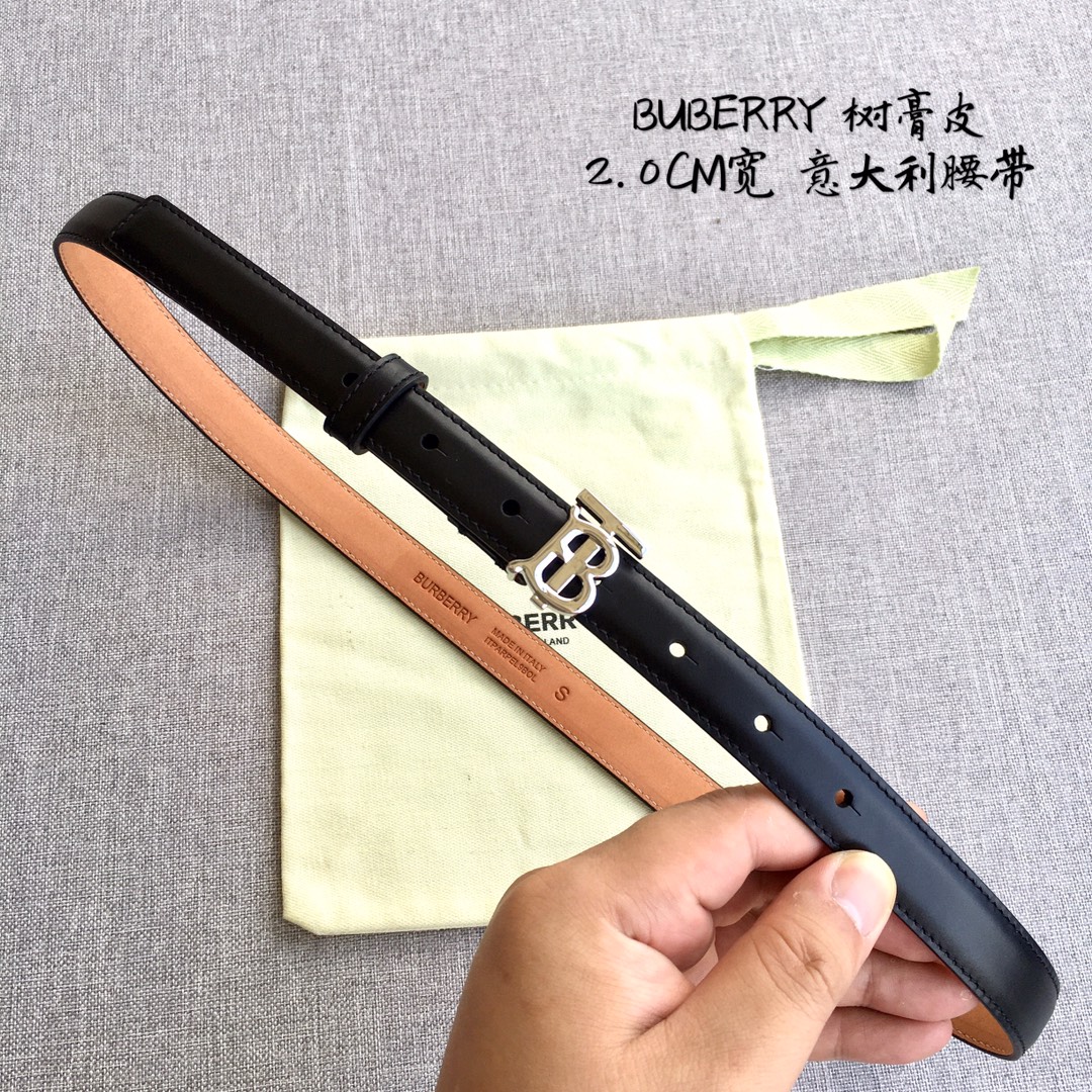 Burberry Women Leather Belt Width 2.0cm 027