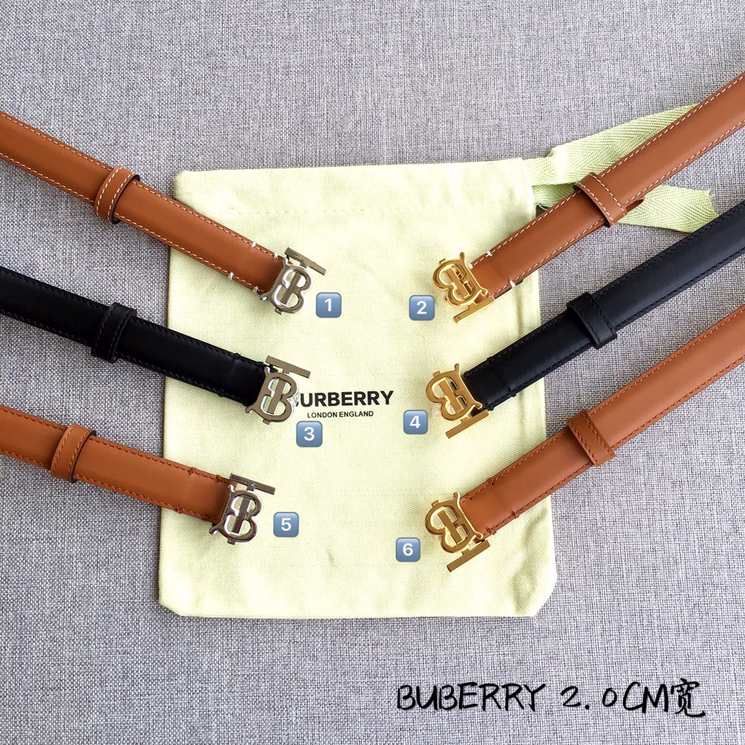 Burberry Women Leather Belt Width 2.0cm 027