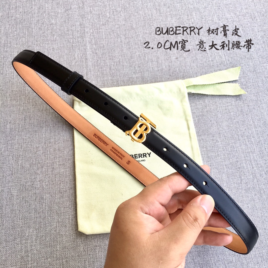 Burberry Women Leather Belt Width 2.0cm 028