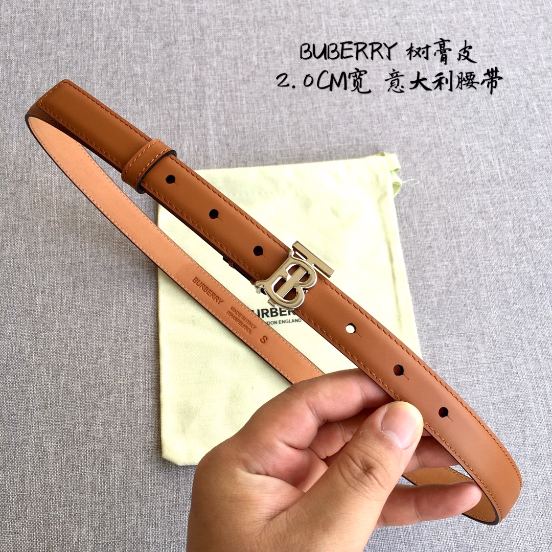 Burberry Women Leather Belt Width 2.0cm 029