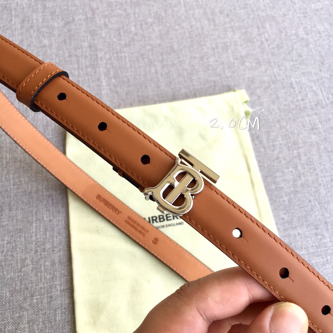 Burberry Women Leather Belt Width 2.0cm 029