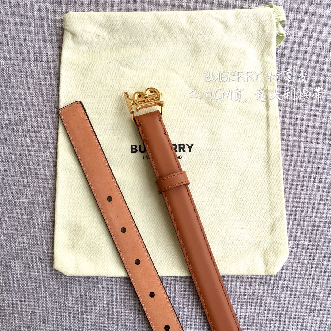 Burberry Women Leather Belt Width 2.0cm 030