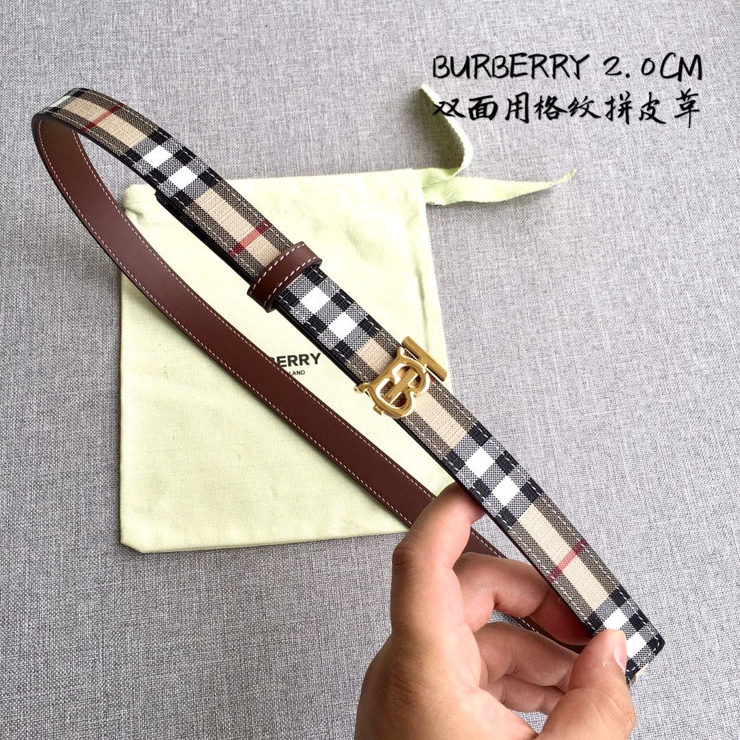 Burberry Women Leather Belt Width 2.0cm 031