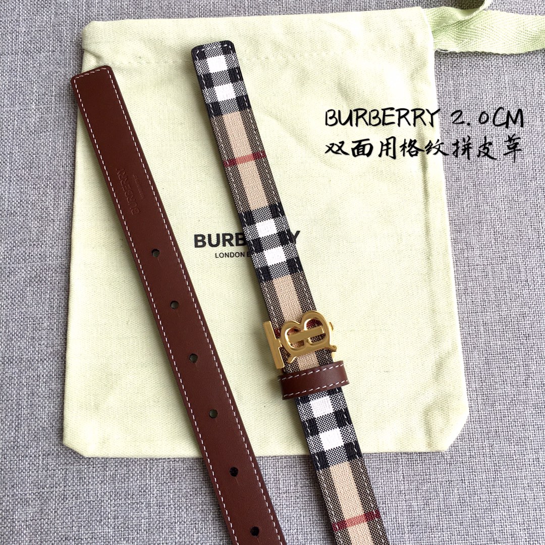 Burberry Women Leather Belt Width 2.0cm 031