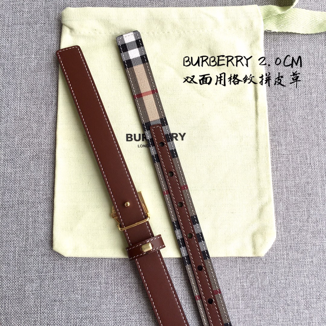 Burberry Women Leather Belt Width 2.0cm 031