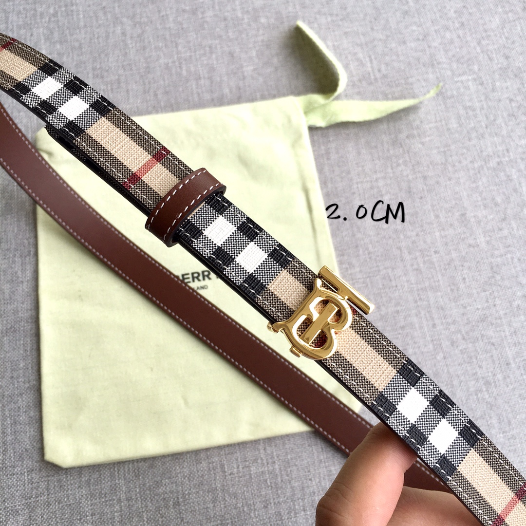 Burberry Women Leather Belt Width 2.0cm 031