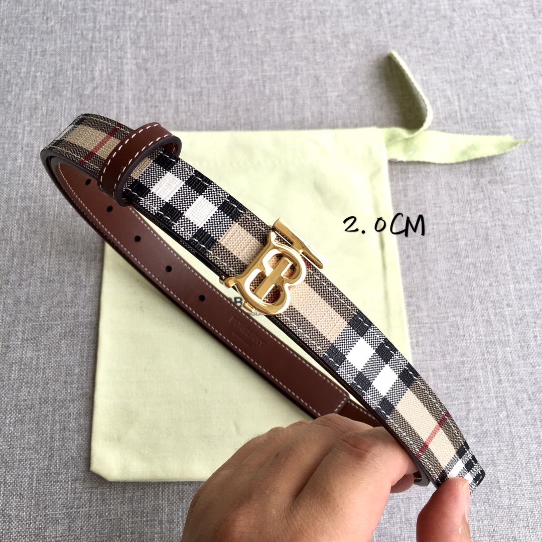 Burberry Women Leather Belt Width 2.0cm 031