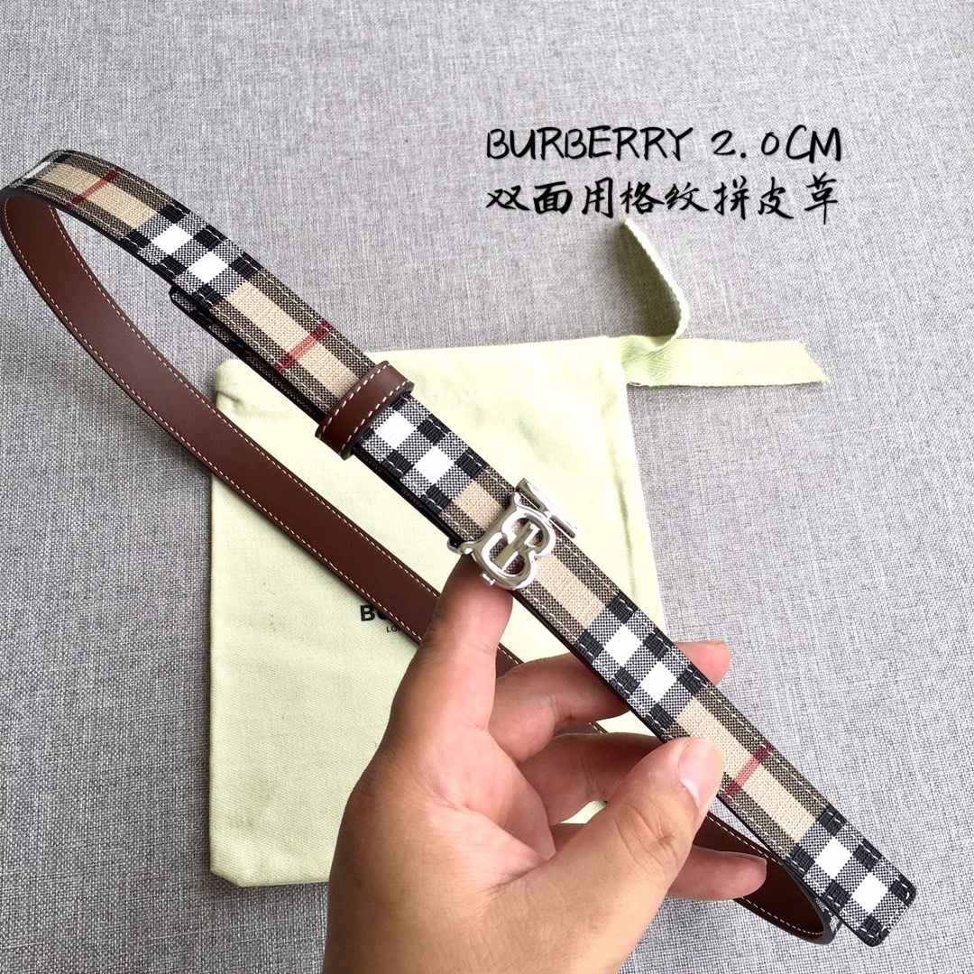 Burberry Women Leather Belt Width 2.0cm 032