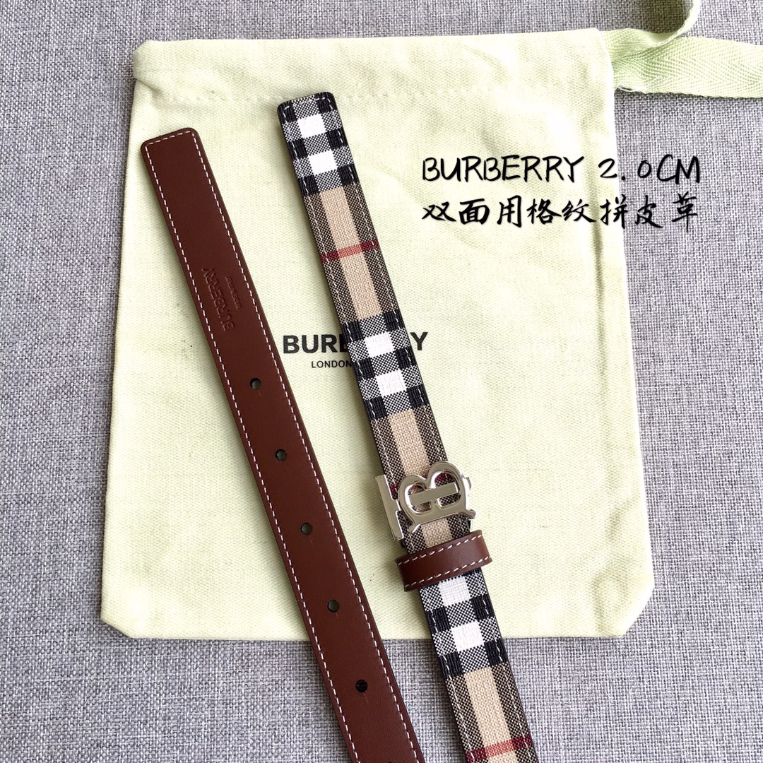 Burberry Women Leather Belt Width 2.0cm 032