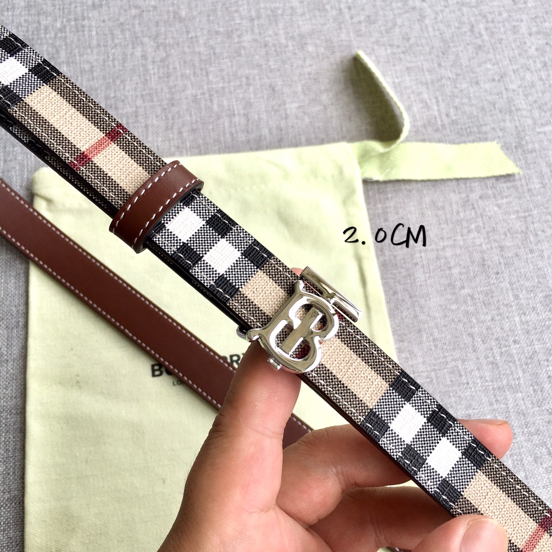 Burberry Women Leather Belt Width 2.0cm 032