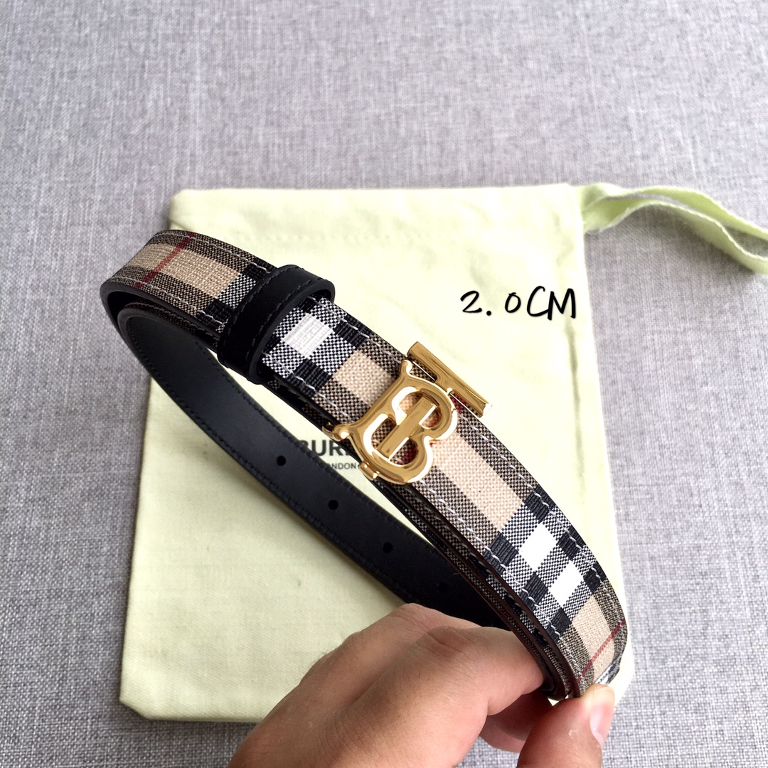 Burberry Women Leather Belt Width 2.0cm 033