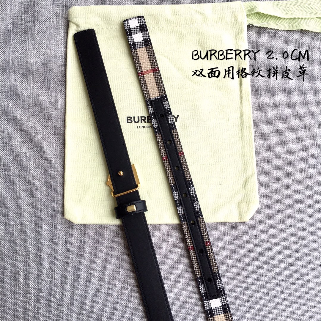 Burberry Women Leather Belt Width 2.0cm 033