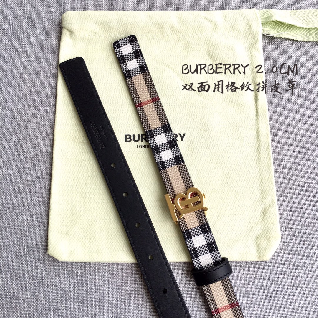 Burberry Women Leather Belt Width 2.0cm 033