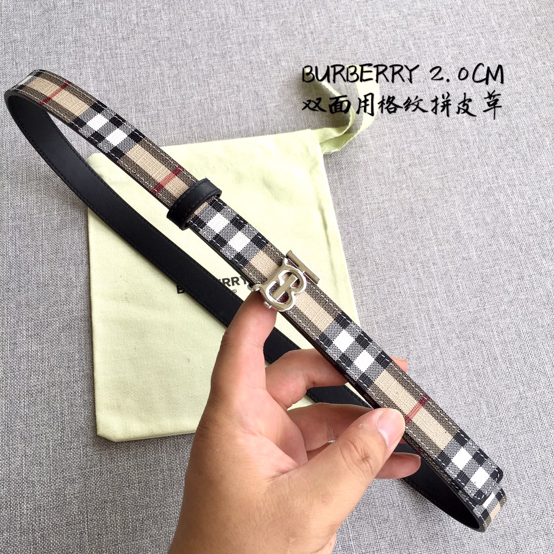 Burberry Women Leather Belt Width 2.0cm 034